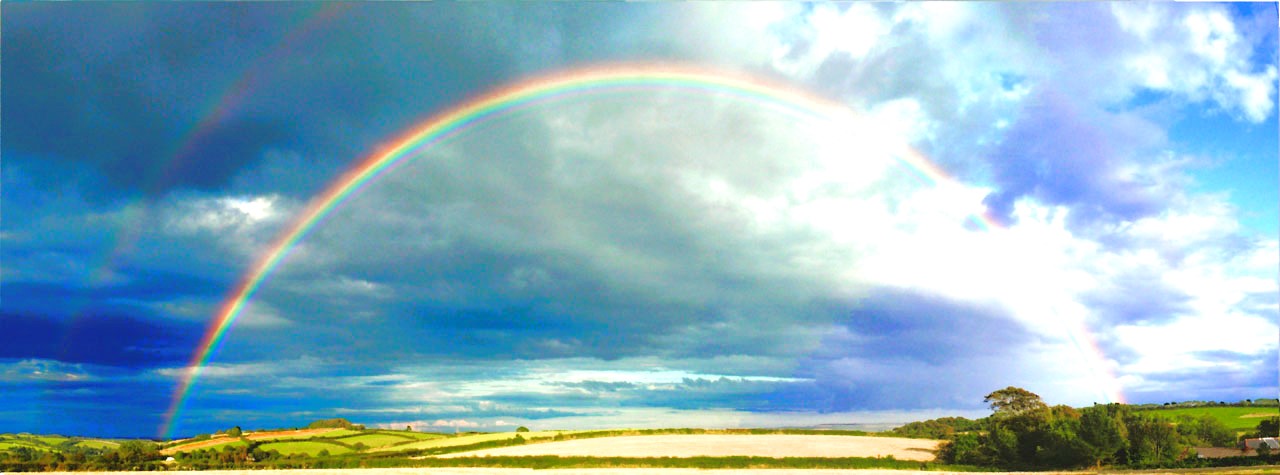 Rainbow sky...